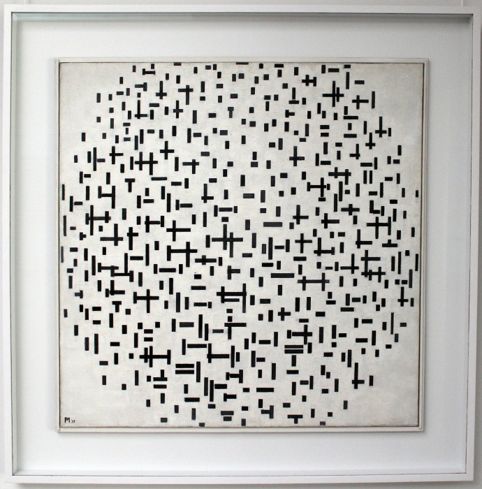 　図版2　Piet Mondrianが描いた「Composition With Lines」