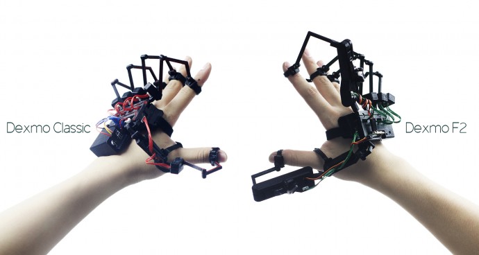 　Dexta Robotics社が開発した外骨格VRデバイス