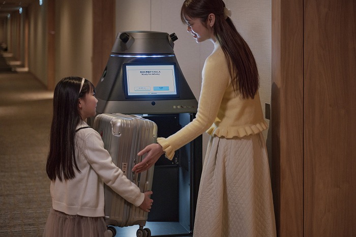 　ロボットポーターサービス利用イメージ　Ⓒ三井不動産