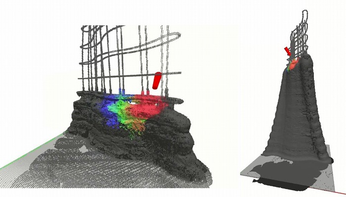 噴射シミュレーション画像 Ⓒ清水建設