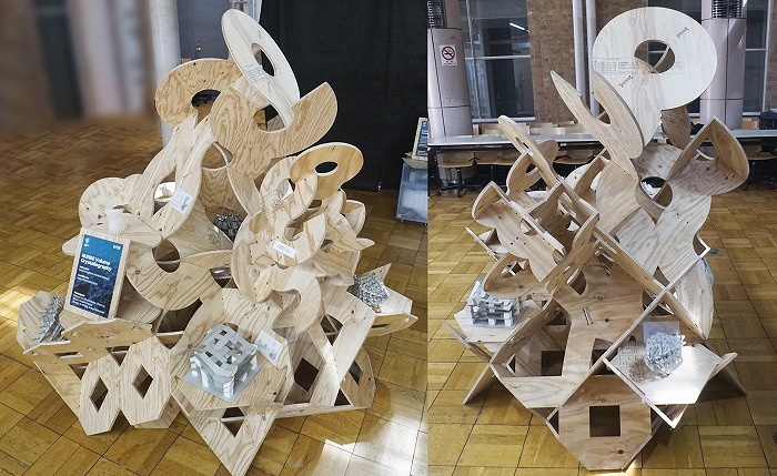 　図9　完成したインスタレーションとワークショップ参加者作品